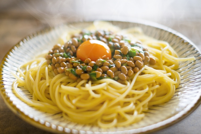 乾燥納豆 パスタ