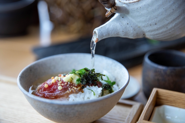 赤しそ茶 お茶漬け